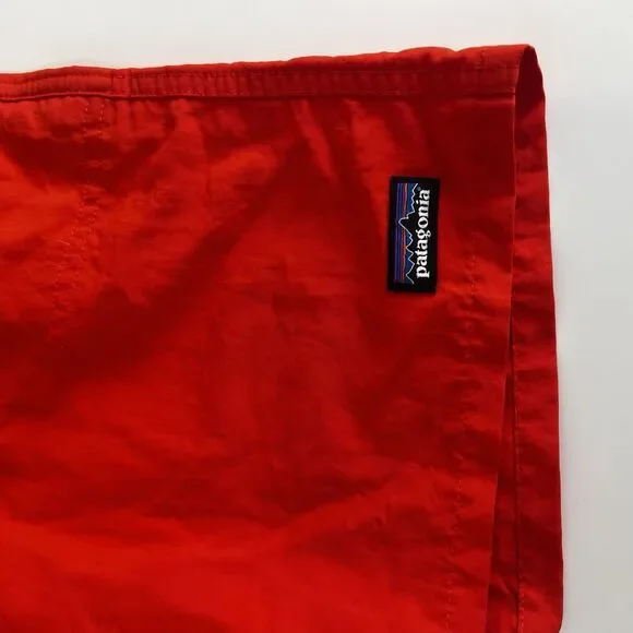Patagonia Worn Wear Boys’ Baggies Shorts Size L Red Swim Trunks - Picture 3 of 7